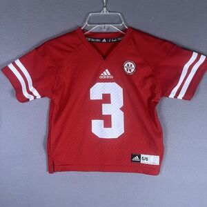 Adidas Nebraska Cornhuskers Football Jersey #3 Boys Youth 5/6